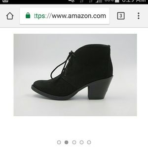 Lace up booties size 6